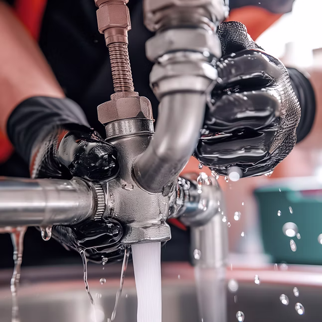 Gas Safe engineer on site